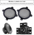SING F LTD 4 Inch Car Speaker Grill Cover Guard Protector Plastic Mesh Protective Case Black Circle Subwoofer Net Covers Pack of 4...