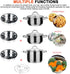 Secura Stainless Steel 6-quart Electric Pressure Cooker Steam Rack Steamer Basket Insert Set...