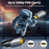HDMI to VGA Cable Adapter 3.3FT |Anti-Interference Gold-Plated Plugs| 1080P Aluminum HDMI Source to VGA Display Braided Cord (Male to Male) for PC...
