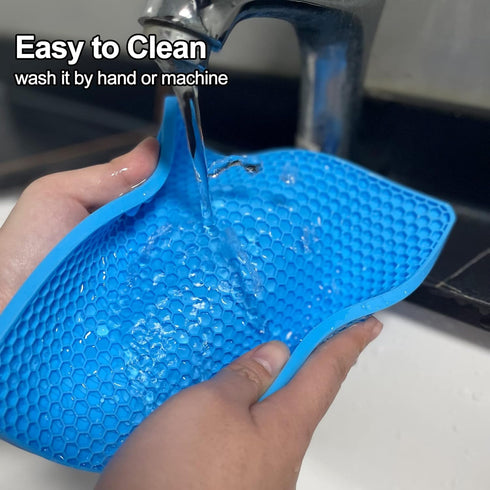 Coomin Silicone Trivets for Hot Dishes - 4 Heat Resistant Mats for Countertops, Multipurpose Non-Slip Hot Pads for Kitchen Potholders, Jar Opener,...
