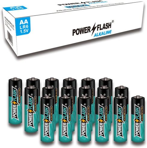 AA Batteries with Fresh Date - 24 Industrial Pack - Ultra Long Lasting All Purpose Double A Alkaline Battery (24 Count Pack)...