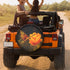 Orange Butterfly Flowers Spare Tire Cover 17 inch Waterproof Dust-Proof Universal Spare Wheel Tires Covers Fit for Jeep,Trailers, RV, SUV,Many Veh...