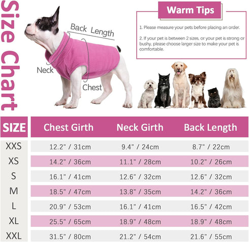 FUAMEY Dog Fleece Vest,Warm Sweatshirt Puppy Stretchy Sweater Pullover Dog Turtleneck Coat Dog Winter Jacket with Leash Hole, Dachshund Sweaters Y...