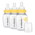Medela Slow Flow Feeding & Storage Bottles, 3 Pack of 5 Ounce Bottle with Nipple, Lids, Wide Base Collars, and Travel Caps, Made Without BPA...