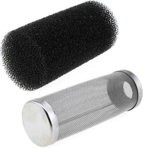 Stainless Steel Aquarium Filter Guard 16mm Pre-Filter Sponge Aquarium Filter Protector Cover Kit for Fish Tank Inlet Pond...