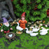 Fairy Tale Garden Accessories, Miniature Gnome Statue and Large White Goose Statue 9 Pieces Set, Garden Gnome Statue for Planter Decoration, Home ...
