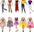 10 Pcs Doll Clothes for 11.5 inch Doll Handmade Casual Wear Including 5 Fashion Tops and Pants Outfits 5 Fashion Dresses in Random Easter Birthday...