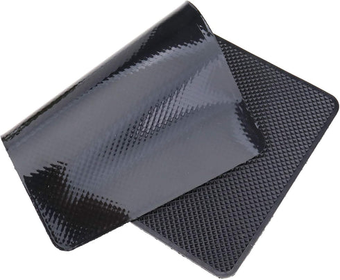 SING F LTD 2X Anti Slide Car Dashboard Mat Silica Gel Antiskid Pad 27x15x0.2cm for Automobile&Office Supplies Black Washable...