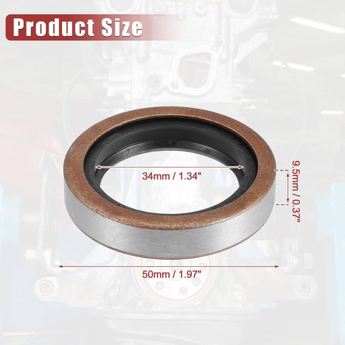 uxcell Engine Crankshaft Oil Seal Replacement for Toyota Land Cruiser 1990-1997 for Lexus LX450 1996-1997 No.90310-35010/9031035010...