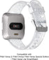 Maxjoy Compatible with Fitbit Versa 2 Bands, Versa Silicone Band Women Waterproof Sweat Resistant Replacement Strap with Metal Buckle Compatible w...