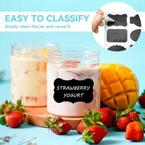 20 Pack Clear Plastic Jars with Lids, 4oz Empty Wide-Mouth Plastic Containers, Refillable Storage Containers for Cosmetics, Lotions, Butters and F...