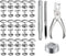 200 Pieces Stainless Steel Snap Fastener Kit, BetterJonny 15mm Heavy Duty Snap Button Press Stud Cap with Pliers and 3 Setting Tools for Marine Bo...
