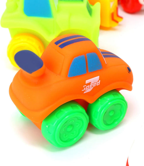 Big Mo's Toys Baby Cars - Soft Rubber Toy Car Set Small Vehicles for Babies and Toddlers - 12 Pieces...