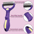 Pet Grooming Brush - Double-Sided Rake, dog and gat Undercoat Brush, Deshedding Brush for Dogs and Cats, Dog Deshedding Brush - 9+17 Teeth, TPR an...