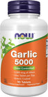 NOW Supplements, Garlic 5,000 (Allium sativum), Enteric Coated, Odor Controlled, 90 Tablets...