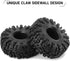 INJORA 1.0 Tires - S5 Swamp Claw Mud Terrain Tires for TRX4M AX24 SCX24 FCX24 1/18 1/24 RC Crawler Car,64 * 24mm,T1019...