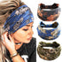 GORTIN Boho Leopard Knoted Turban Headband Stretch Twist Head Wraps Stripe Cloth Head Bands for Women and Girls 3 Pcs (Casual)...