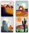 TANXM Desert landscape Art printing,National Parks (11”X 14”) Art Prints,National Park Poster,Saguaro Poster For Home and Living Room Wall Art Dec...