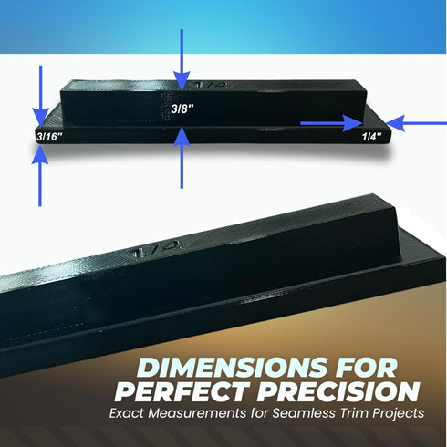 Trim Reveal Tool 1/4" - Precision Trim Gauge - Door Reveal Marking Tool - Non-Damaging Hard Plastic - Accurate Jamb Marking - Finish Carpentry & W...