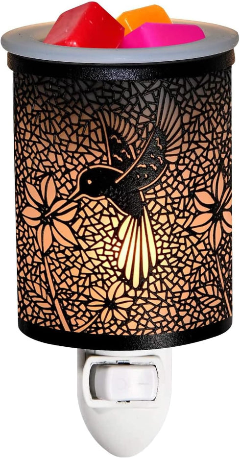 ASAWASA Metal Plug-in Wax Warmer with 1 pics Silicone Liner, Electric Wax Burner Melter Fragrance Warmer Night lamp,for Home Bedroom Kitchen Garag...