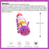 19.6" Caterpillar Stuffed Animal Small Pillow, Fun Plush Soft Long Pillow, Toy Doll Creative Birthday Gift Purple...