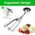 3PCS Ice Cream Scoop,Premium cookie scoop set,Small/Medium/Large stainless steel Scoops,Professional Ice cream Scooper with Trigger Release for Ba...