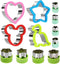 Sandwich Cutter Set, Including 4 Sandwich Cutters Shaped Like Dinosaur, Star and Heart and 8 Vegetable Cutters, Suitable For Children...