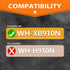 WH-XB910N Ear Pads - TRANSTEK Replacement Ear Cushion Compatible with WH-XB910N XB910 N Headphones (Grey Fabric)...