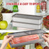 2 Pack Bacon Keeper Container, Cheese Container for Fridge,Lunch Meat Container for Refrigerator, Stainless Steel Deli Containers,Fridge Organizer...