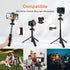 Camera Tripod Stand, Mini Desktop Aluminum Tripod Selfie Stick with Cold Shoe, 360° Ball Head with 1/4 Inch Screw, Portable Tripod for iPhone Andr...