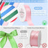 3/8" Pink Double Faced Satin Ribbons 50 Yards HD Polyester Stain Ribbon,for Wedding Gift Wrapping, Florist,Flowers,Arts and Crafts,Balloons,Holida...
