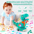 Baby Toys for Newborn, Dinosaur Tummy Time Toys, Light Up Musical Crawling Infant Toy for 0-6 6-12 Months, Children's Day Birthday Shower Gifts fo...
