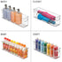 mDesign Plastic Kitchen Organizer - Storage Holder Bin with Handles for Pantry, Cupboard, Cabinet, Fridge/Freezer, Shelves, and Counter - Holds Ca...