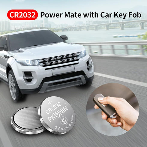 PKUNIN CR2032 Lithium 3V Coin Battery, CR2032 3V Battery for Key Fob, CR2032 Lithium Battery, 2032 Battery 5 Pack...