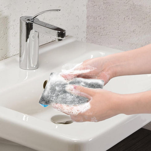 Soap Bag, 6 Pack Soap Saver Pouch,Body Scrubber Rough Sponge Exfoliator for Bath or Shower Soap Net, Foaming and Drying The Soap, Massage, Peeling...