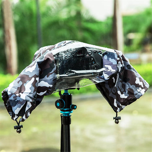 Camera Lens Rain Cover Raincoat Sleeve Gear Camo for Canon EOS R10 R7 R5 R6 R Rp Rebel T7 T8i T7i 90D 80D 4000D SL3 SX70 Nikon Z7II Z6II Z5 D780 D...