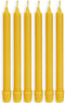 100% Pure Beeswax Candles (Set of 6) 8-Hour Organic Hand Made - 8 Inches Tall, 3/4 Inch Diameter; Tapers...