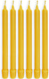 100% Pure Beeswax Candles (Set of 6) 8-Hour Organic Hand Made - 8 Inches Tall, 3/4 Inch Diameter; Tapers...