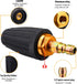 Pressure Washer Turbo Tip 3000PSI Turbo Nozzle Kit 360° Rotating Presure Washer Turbo Nozzles 1/4'' Quick Connect with 5 Nozzle Tips Kit Multiple ...