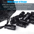 100 Pcs Plastic Cord Locks Single Hole Spring Toggle Stopper Cord Stops Fastener Toggles for Drawstrings, Paracord, Shoelaces, Bags, Clothing, and...