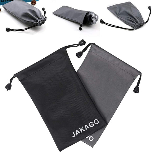 JAKAGO 2 Pack Cell Phone Storage Bag Soft Microfiber Glasses Sleeve Pouch Waterproof Sunglasses Bag Electronic Gadgets Case Cover With Drawstring ...
