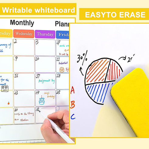 Sibba Black Dry Erase Markers Ultra Fine Tip, Pack of 12, 0.7mm, White Board Markers for School,Office,Home,or Planning Dry Erase Board...