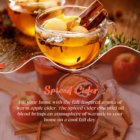 ARVIDSSON Fall Essential Oil, Spiced Cider Fragrance Oil 4 Fl Oz (120ml), Natural Spiced Cider Oil, Premium Cozy Autmun Scented Oil for Diffusers,...