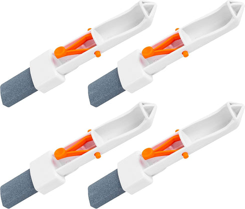 BlueStars 4-Pack Pool Pumice Stone with EZ-Clip Handle Pumice Sticks Stone - Clean Remove Rust Stains on Tiles, Scrub Debris Off Walls, Floors, St...