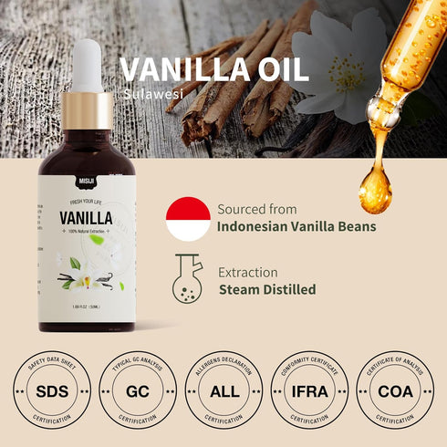 Essential Oils-MISIJI Essential Oils for Diffuser for Home,Diffuser Oils Scents for Aromatherapy,Laundry,Candle&Soap Making,Humidifiers Vanilla 1....