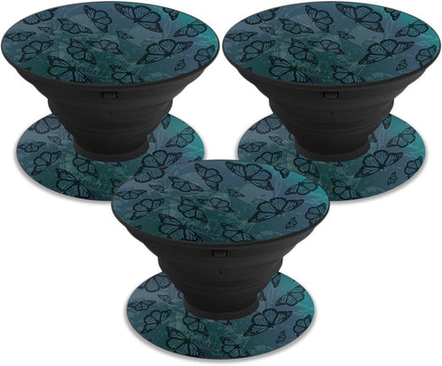 MightySkins Skin Compatible with PopSocket PopSocket - Dark Butterfly | Protective, Durable, and Unique Vinyl Decal wrap Cover | Easy to Apply, Re...