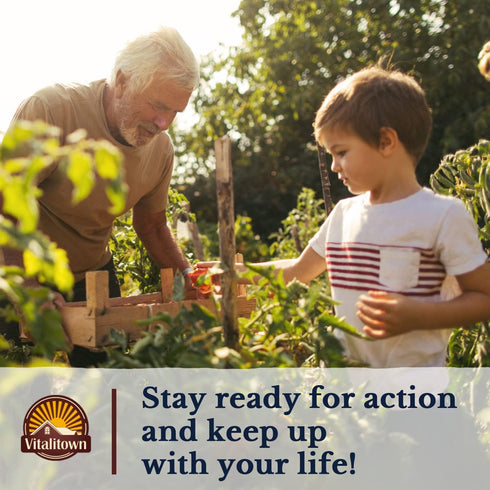 VITALITOWN Glucosamine Chondroitin MSM | Collagen, Boswellia, Turmeric, Hyaluronic Acid, Bromelain | Triple Action+ Joint Formula | 12 Joint-Lovin...