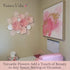 Rainbows & Lilies 15pc Large Paper Flowers Decorations for Wall - Reusable 3D Wall Decor for Girls Room, Nursery & Kids Bedroom - Pink & White Art...