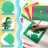 24 Pieces Summer Stencils for Kids 8 Inches Drawing Stencils Chalk Stencils Large Washable Aloha Themed Primary Shape Template for Kids Toddlers P...