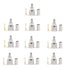 Areyourshop 10Pcs Mini-UHF Male Crimps Connector for RG-58/U Cable Motorola Antenna...
